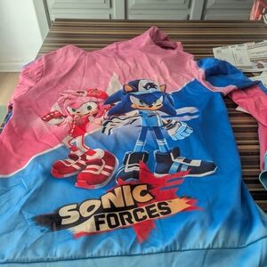 SHEIN Pink and Blue Sweatshirts & Hoodies